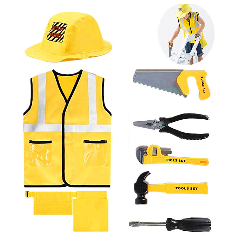 Tools Workshop Kids - 3-6Y Costume da operaio edile per