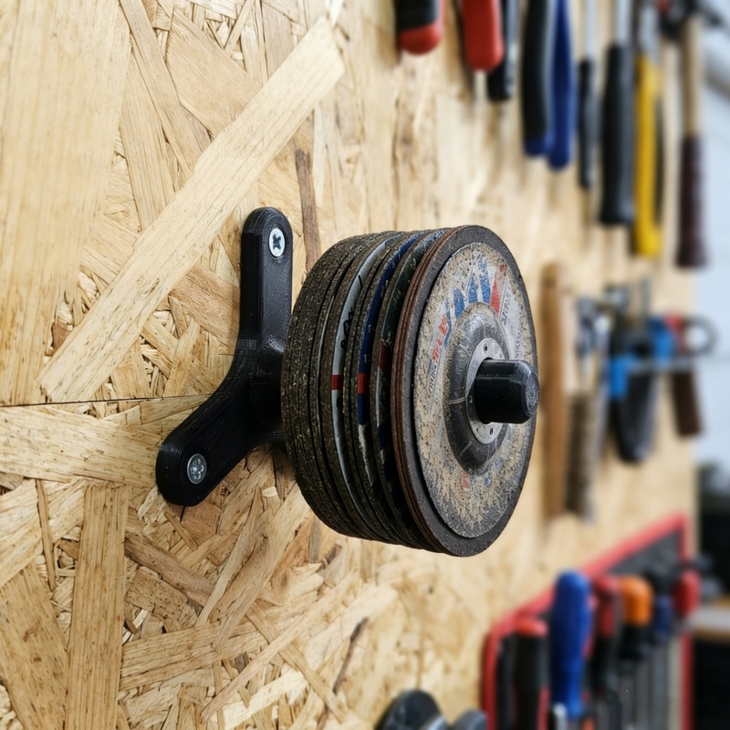 Workshop Tools Rack - Supporto da parete per smerigliatrice angolare