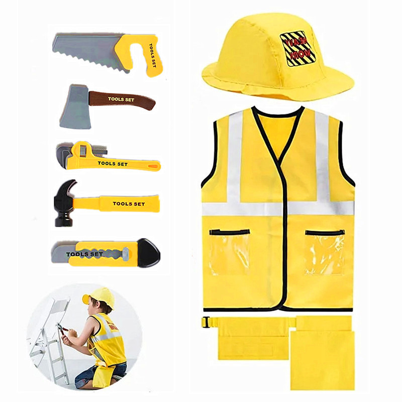 3-6Y Costume da operaio edile  - Tools Workshop Kids recensione e prezzo